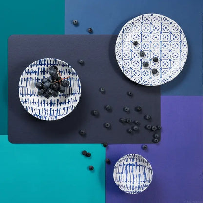 13" Faux Leather Placemats - Set of 4
